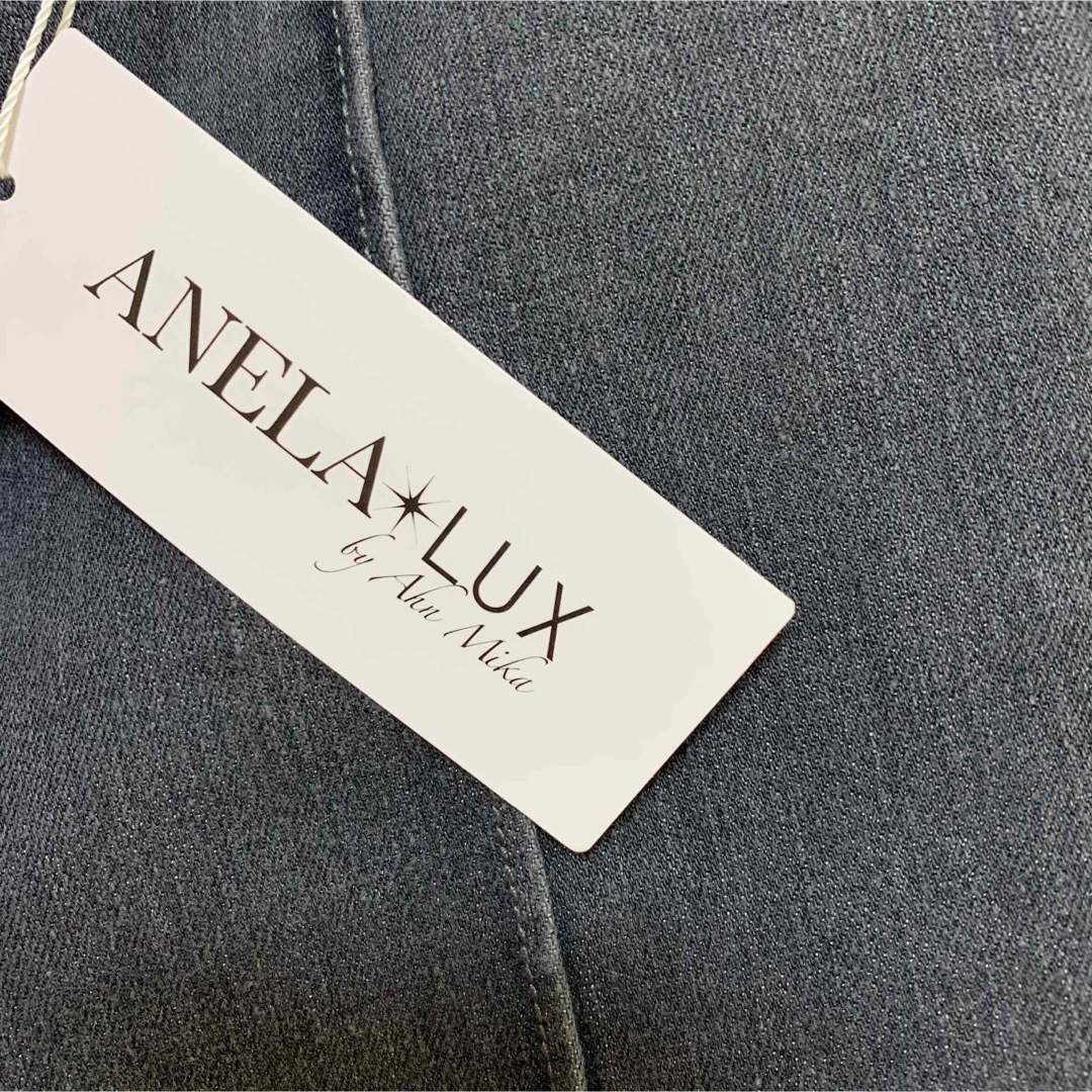 ANELALUX(アネラリュクス)の新品　ANELA LUX by Ann Mika ワイドパンツ 大きいサイズ レディースのパンツ(デニム/ジーンズ)の商品写真
