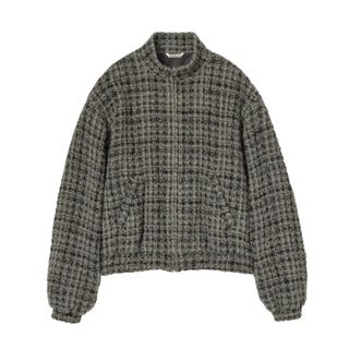 オーラリー(AURALEE)の【希少】AURALEE  HOMESPUN TWEED ZIP BLOUSON(ブルゾン)