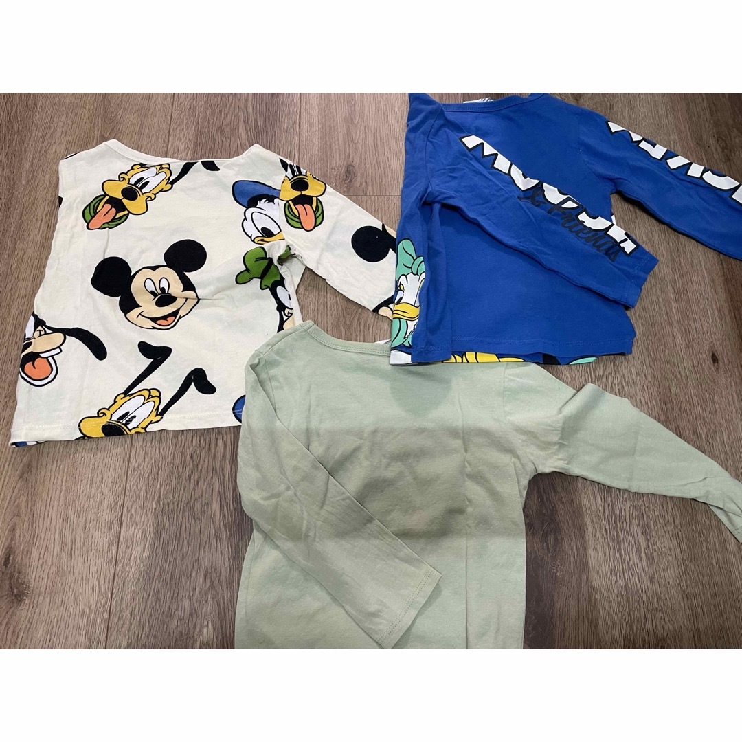 ミッキー　ディズニー　ロンT トップス　セット　トレーナー　Tシャツ キッズ/ベビー/マタニティのキッズ服男の子用(90cm~)(Tシャツ/カットソー)の商品写真