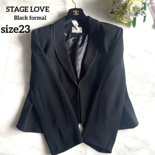 【美品】STAGE LOVE ブラックフォーマルジャケット　7L相当　ゆったり(礼服/喪服)