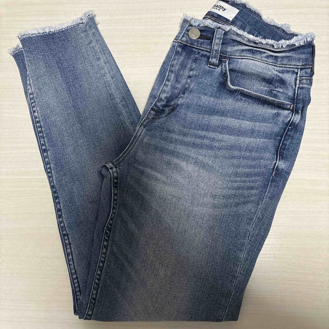 Healthy DENIM(ヘルシーデニム)の【Healthy denim】ミッドライズテーパードデニム　32 レディースのパンツ(デニム/ジーンズ)の商品写真