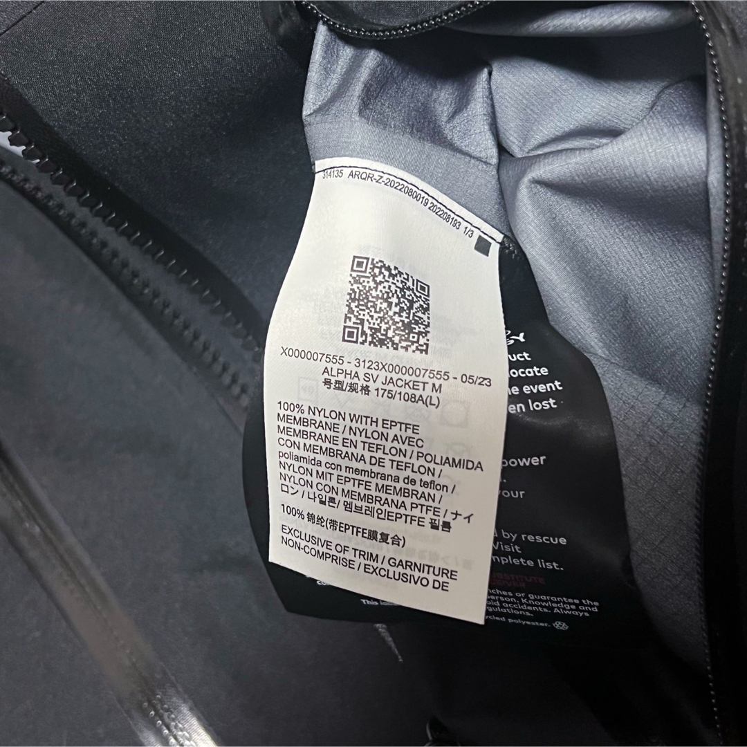 ARC'TERYX(アークテリクス)のarc'teryx アルファsv バードエイド付き メンズのジャケット/アウター(マウンテンパーカー)の商品写真