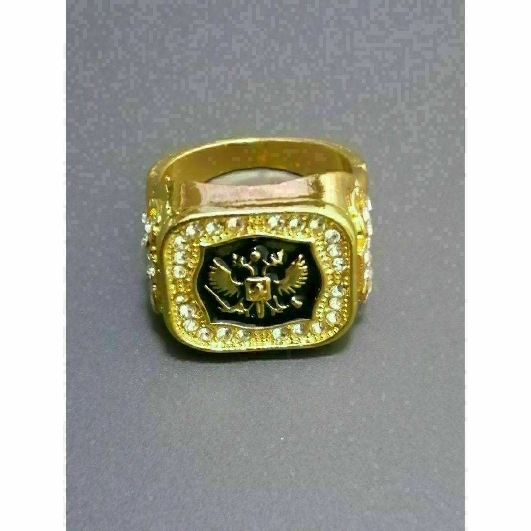 【A148】リング　メンズ　指輪　ゴールド　アクサセリー　20号 メンズのアクセサリー(リング(指輪))の商品写真