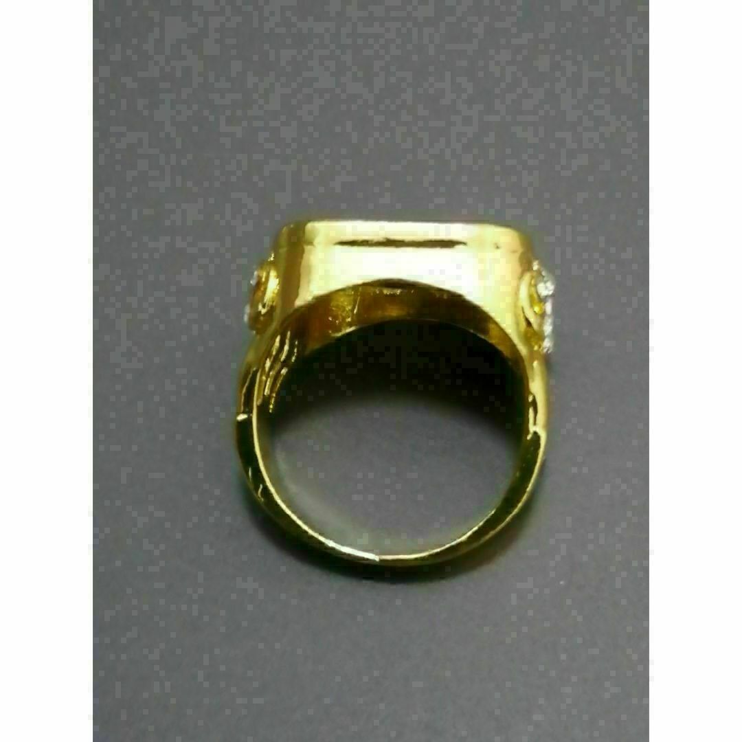 【A148】リング　メンズ　指輪　ゴールド　アクサセリー　20号 メンズのアクセサリー(リング(指輪))の商品写真