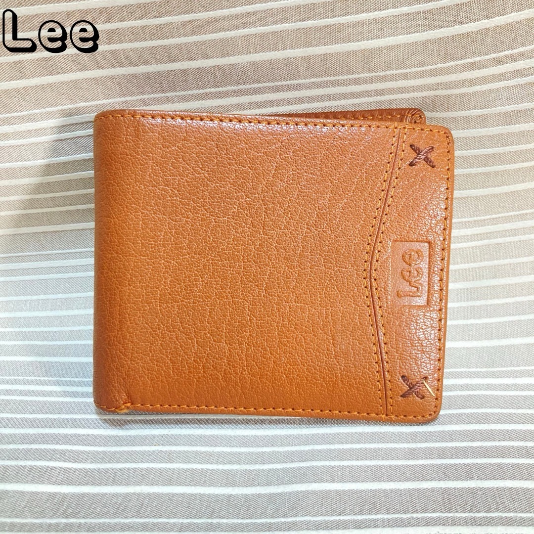 Lee(リー)のLee 折り財布　リー　角財布　ブラウン　新品同様 メンズのファッション小物(折り財布)の商品写真