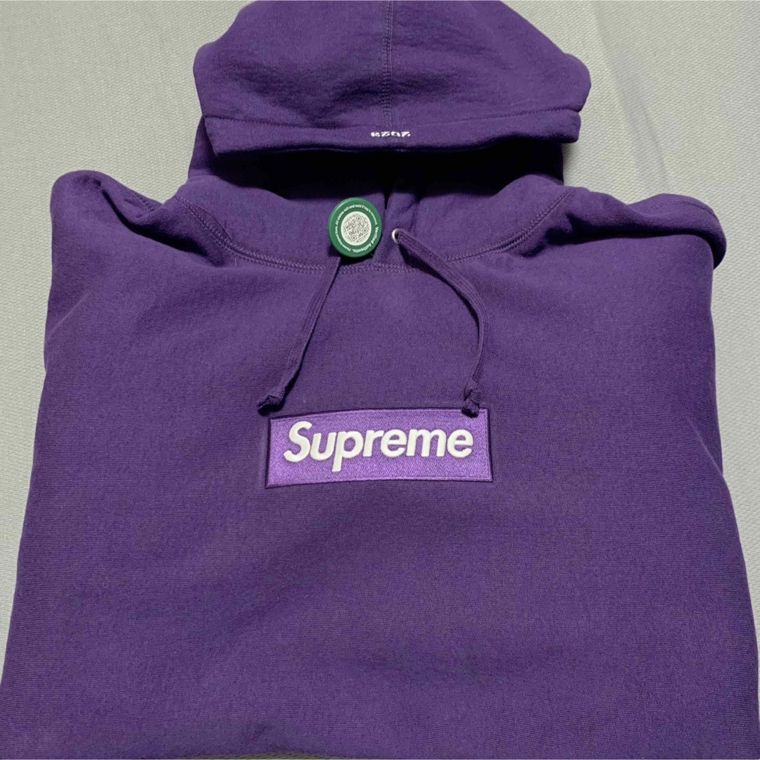 Supreme(シュプリーム)の新品 Supreme Box Logo Hooded Sweatshirt 紫 メンズのトップス(パーカー)の商品写真