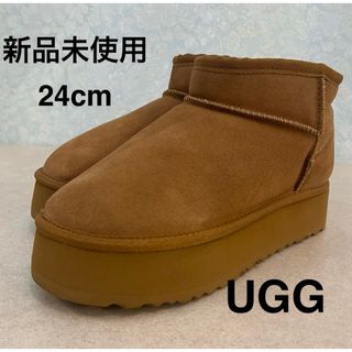 本日まで UGG ウルトラミニブーツ チェスナット US5ブーツ - ブーツ