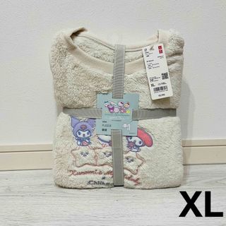 ユニクロ(UNIQLO)の【新品】ユニクロ フリースセット XLちいかわ ピンク(ルームウェア)