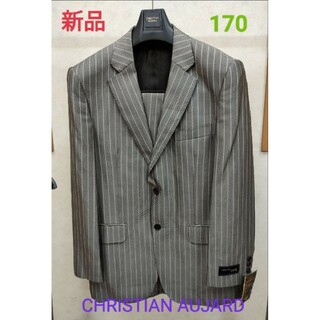【新品】CHRISTIAN AUJARD ストライプSilkスーツ 170 ④☆(セットアップ)
