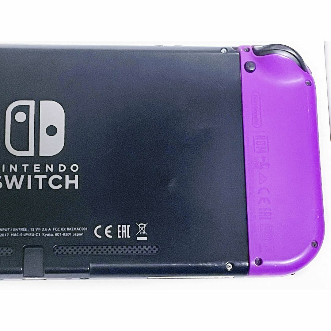 液晶綺麗 任天堂 スイッチ Switch ネオンパープル オレンジ 動作問題なし エンタメ/ホビーのゲームソフト/ゲーム機本体(家庭用ゲーム機本体)の商品写真