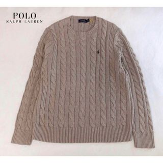 ポロラルフローレン(POLO RALPH LAUREN)の新作　RALPH LAUREN ラルフローレン　ケーブル　ニット　コットン　L(ニット/セーター)