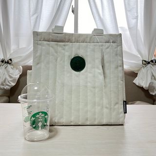 スターバックス(Starbucks)のスタバ トートバッグ ポケットあり 大容量 タグ付き(トートバッグ)