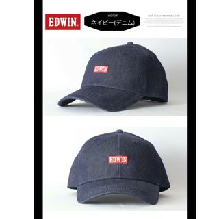 エドウィン(EDWIN)の【新品未使用】EDWIN エドウィンロゴ刺繍 ベースボールキャップ(キャップ)