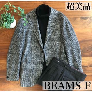 ビームスエフ(BEAMS F)の【超美品】BEAMS Fビームスエフグレンチェックジャケット46(テーラードジャケット)