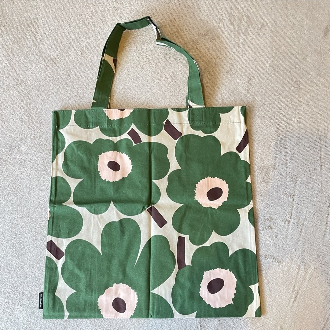 marimekko(マリメッコ)のマリメッコ ファブリックトートバッグ ウニッコ グリーン⑥ レディースのバッグ(トートバッグ)の商品写真