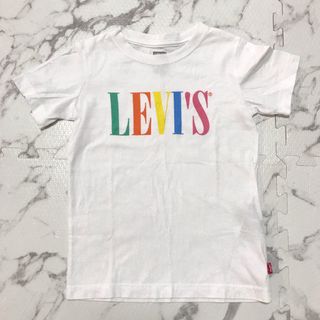 リーバイス(Levi's)のLEVI’S キッズ 半袖Tシャツ 白 カラフルロゴマーク 104-110cm(Tシャツ/カットソー)