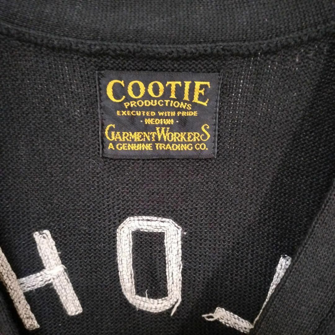 COOTIE　クーティ　カーディガン　スカル　刺繍デザイン　ブラック メンズのトップス(カーディガン)の商品写真