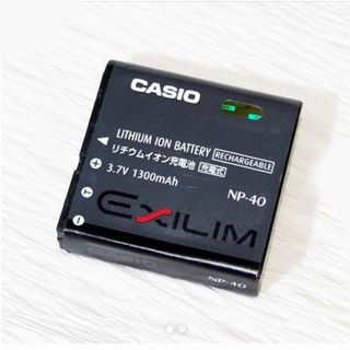 カシオ(CASIO)のCASIO カシオ EXLIM 用 バッテリー NP-40 【美品】動作品(コンパクトデジタルカメラ)