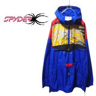 スパイダー(SPYDER)の【SPYDER】ナイロンアノラックパーカー 蜘蛛の巣 スキー、スノボーS-292(ナイロンジャケット)