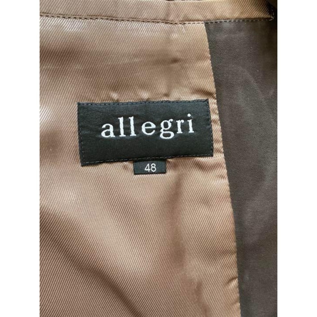 allegri(アレグリ)のアレグリ　テーラードジャケット　ジャケット48　ダークブラウン系　お洒落 メンズのジャケット/アウター(テーラードジャケット)の商品写真