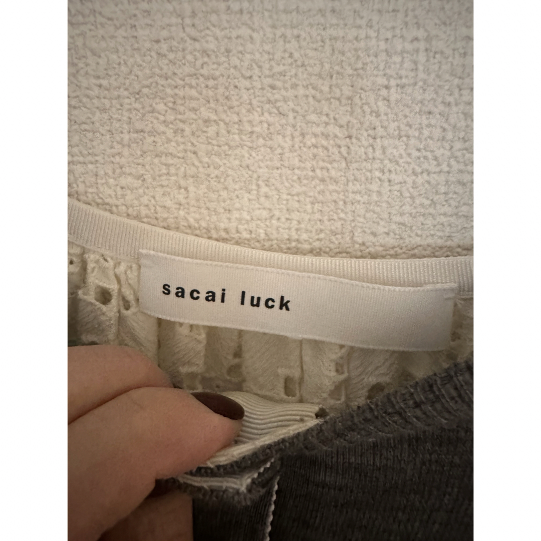 sacai luck(サカイラック)のsacai luck カーディガン　サイズ2 サカイ レディースのトップス(カーディガン)の商品写真