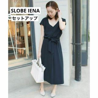 スローブイエナ(SLOBE IENA)のSLOBE IENA /2Way ブラウス×リボンスカート セットアップ(ロングワンピース/マキシワンピース)