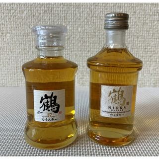 ニッカ NIKKA 鶴 『TSURU』 ミニチュア・ミニボトル 金ラベル 50m(ウイスキー)