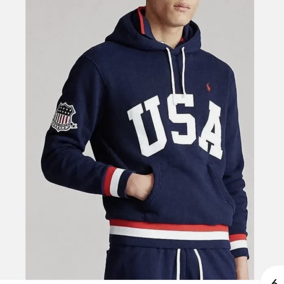 POLO RALPH LAUREN(ポロラルフローレン)のラルフローレン　パーカー　フーディー　usa ワールドカップ　フラグハッチ メンズのトップス(パーカー)の商品写真