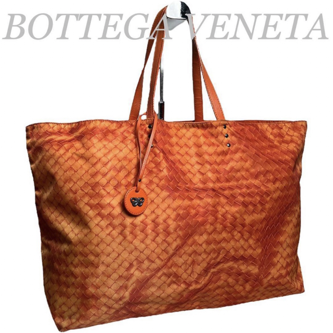 Bottega Veneta(ボッテガヴェネタ)の【値引き】ボッテガヴェネタイントレッチオリュージョントートバッグオレンジ メンズのバッグ(トートバッグ)の商品写真