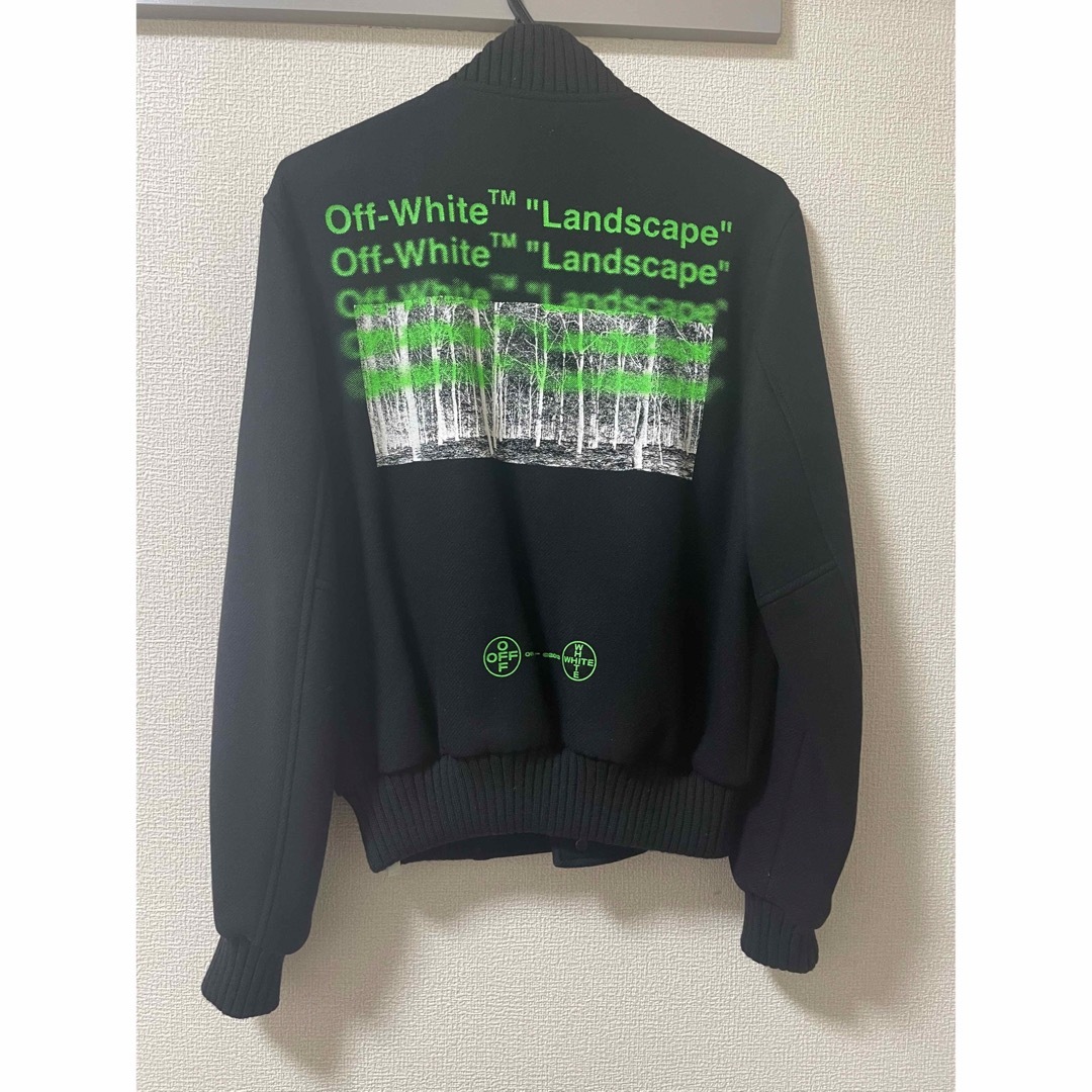 OFF-WHITE(オフホワイト)のoff-whiteスタジャン　メンズXS レディースも◎ メンズのジャケット/アウター(スタジャン)の商品写真