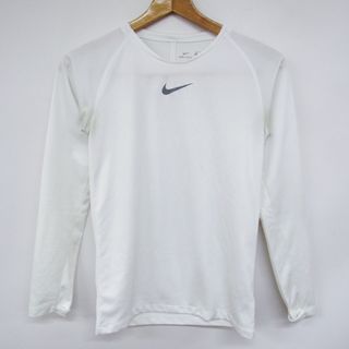 ナイキ(NIKE)のナイキ 長袖Tシャツ ドライフィット スポーツウエア キッズ 男の子用 Lサイズ ホワイト NIKE(Tシャツ/カットソー)