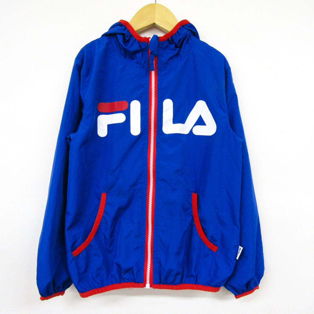 FILA(フィラ)のフィラ ナイロンジャケット パーカー アウター  キッズ 男の子用 130サイズ ブルー FILA キッズ/ベビー/マタニティのキッズ服女の子用(90cm~)(ジャケット/上着)の商品写真