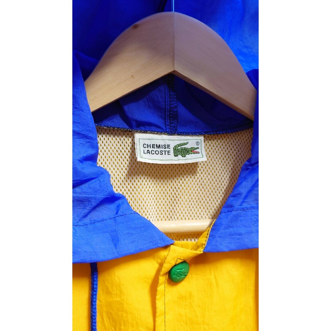 90’s CHEMISE LACOSTE カラーブロック ナイロン パーカー キッズ/ベビー/マタニティのキッズ服男の子用(90cm~)(ジャケット/上着)の商品写真