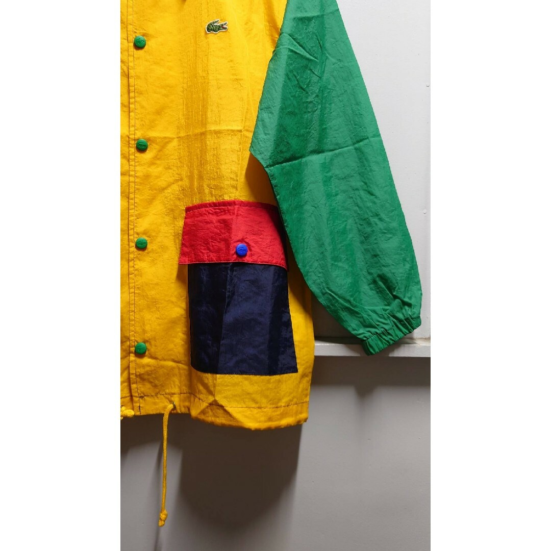 90’s CHEMISE LACOSTE カラーブロック ナイロン パーカー キッズ/ベビー/マタニティのキッズ服男の子用(90cm~)(ジャケット/上着)の商品写真