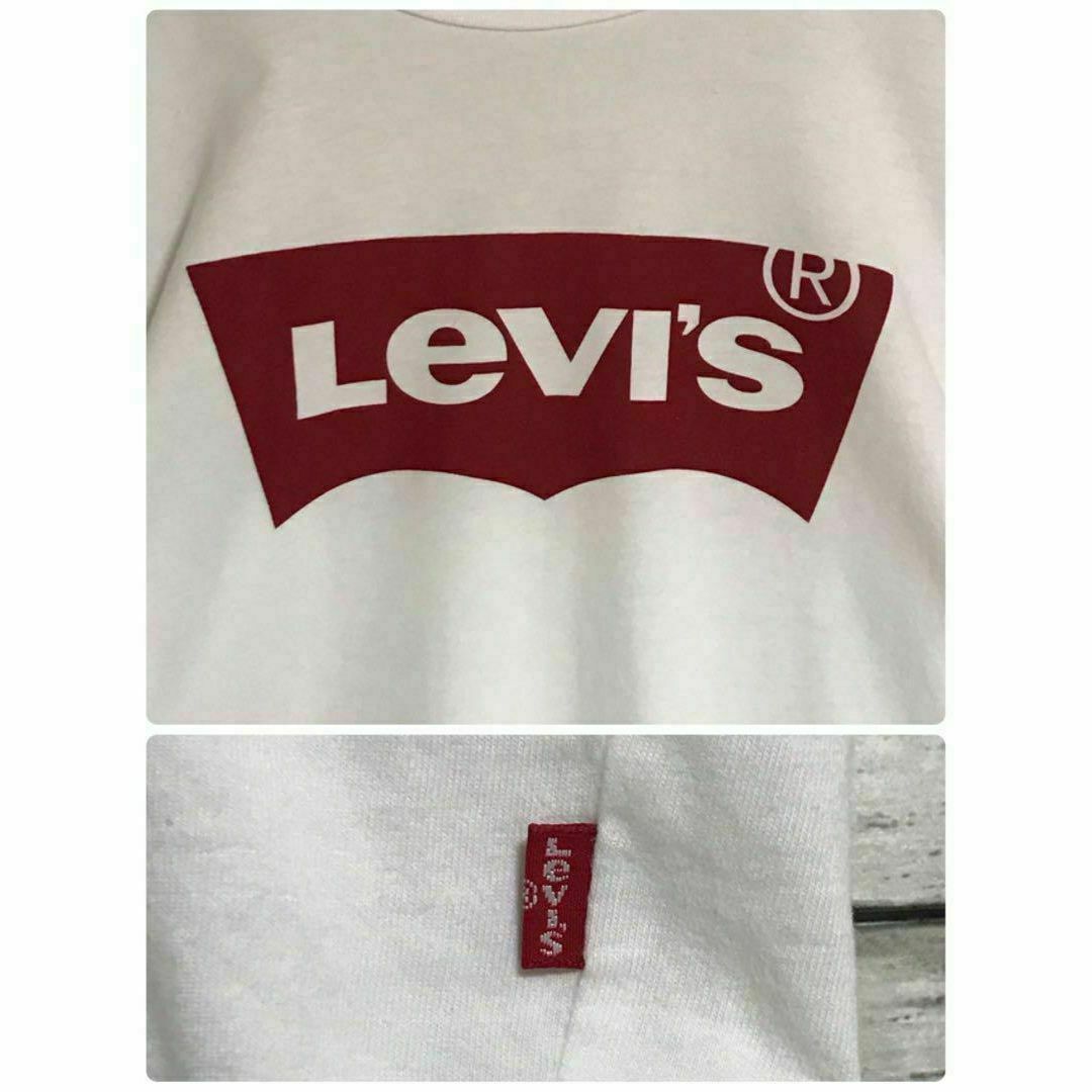 Levi's(リーバイス)の【美品】リーバイス　センターデカロゴTシャツ　ホワイト　タグロゴ付き　F655 メンズのトップス(Tシャツ/カットソー(半袖/袖なし))の商品写真