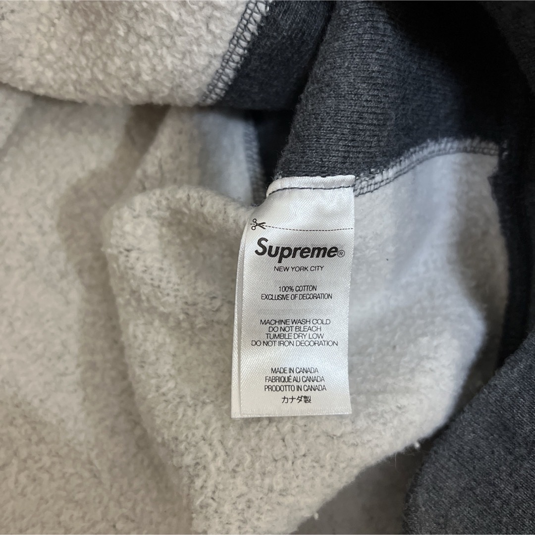 パーカーsupreme box logo charcoal XL