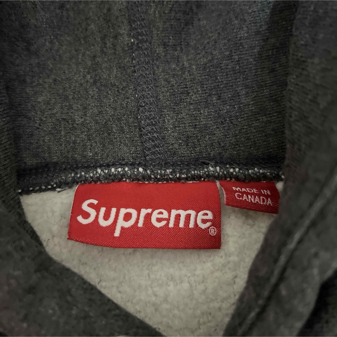 パーカーsupreme box logo charcoal XL