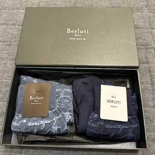 ベルルッティ(Berluti)のBerluti ベルルッティ カリグラフィー コットンソックス 靴下 2足セット(ソックス)