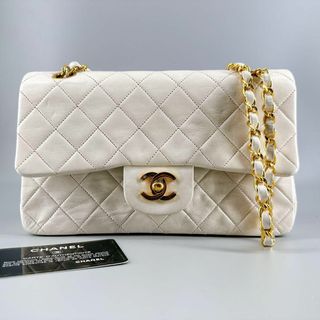 シャネル(CHANEL)の極美品 CHANEL マトラッセ wチェーン wフラップ ラムスキン ショルダー(ショルダーバッグ)