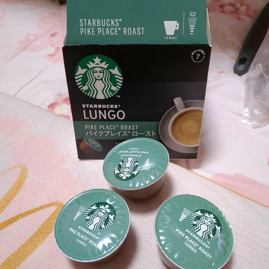 Starbucks(スターバックス)のパイクプレイスローストドルチェグストカプセル3個 食品/飲料/酒の飲料(コーヒー)の商品写真