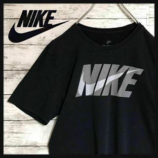 ナイキ(NIKE)の【レアロゴ】ナイキ　センターデカロゴTシャツ　ブラック　E728(Tシャツ/カットソー(半袖/袖なし))