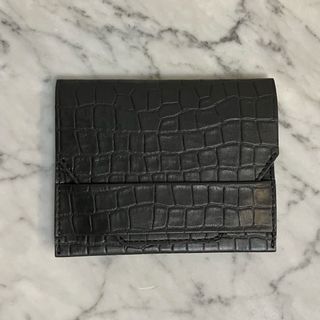 chi.wata small wallet チワタ 財布 グランパス革 ブラック(財布)