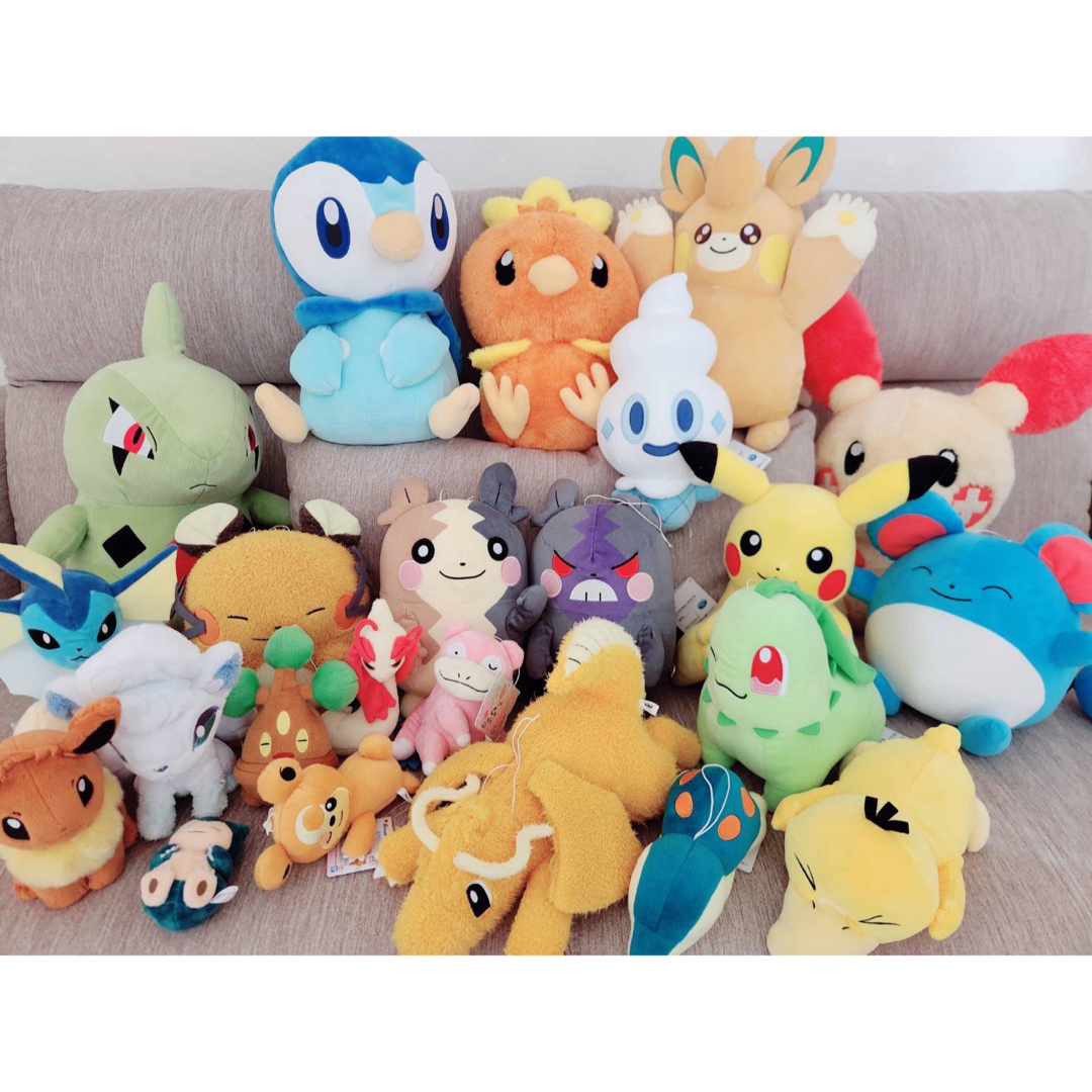 ポケモン(ポケモン)のポケモンぬいぐるみ まとめ売り☆。.:＊・゜ エンタメ/ホビーのおもちゃ/ぬいぐるみ(ぬいぐるみ)の商品写真