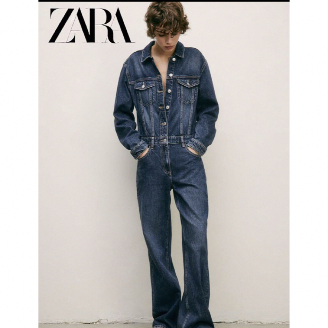 【新品未使用タグ付】  ZARA ザラ ジャンプスーツ オールインワン L