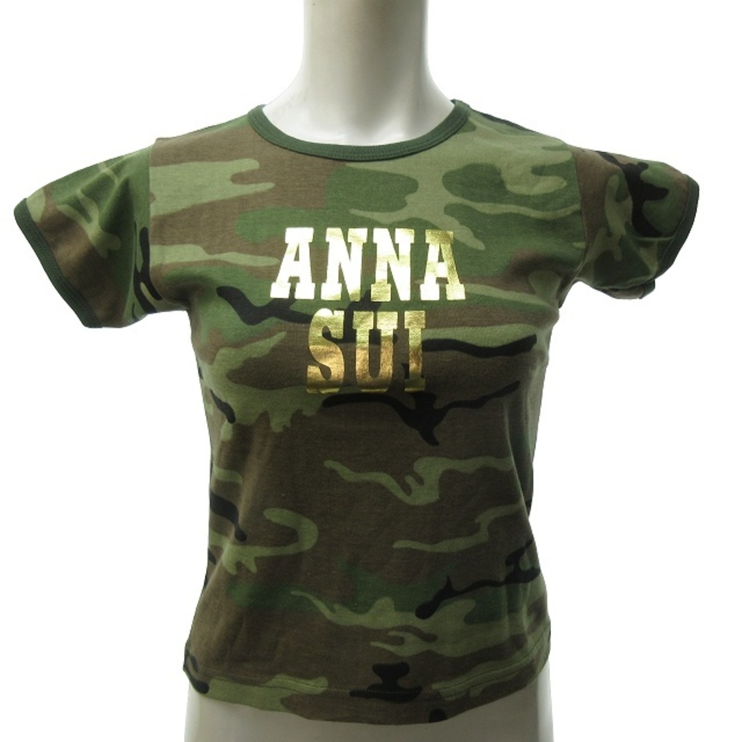 ANNA SUI(アナスイ)のアナスイ チビT Tシャツ カットソー カモフラージュ 迷彩 コットン 半袖 O レディースのトップス(Tシャツ(半袖/袖なし))の商品写真