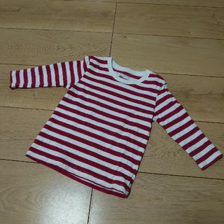 ムジルシリョウヒン(MUJI (無印良品))の無印良品ボーダーシャツ/90cm(Tシャツ/カットソー)