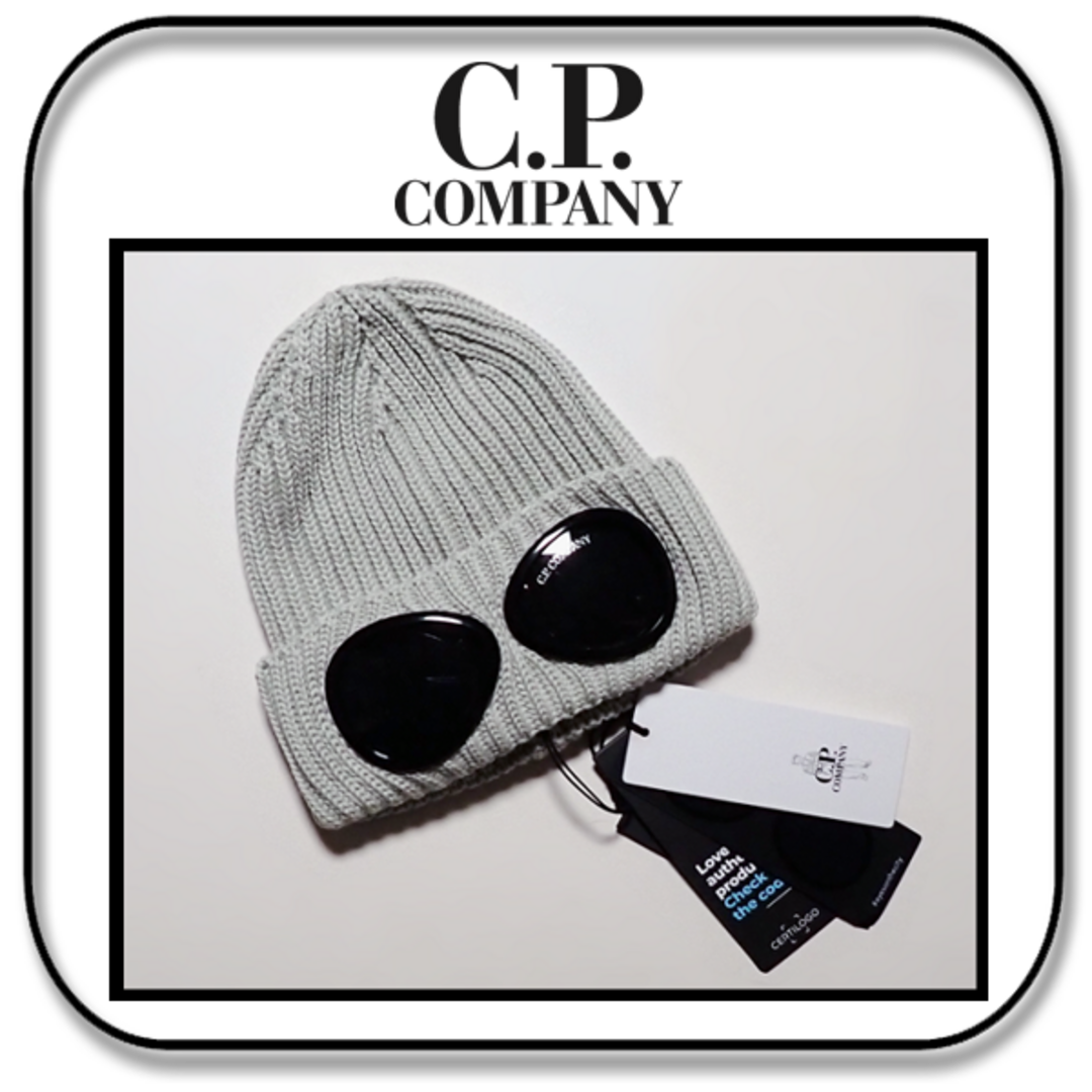 C.P. Company(シーピーカンパニー)のC.P.COMPANY　ゴーグルレンズ付 ウールビーニー　イタリア製  118 メンズの帽子(ニット帽/ビーニー)の商品写真