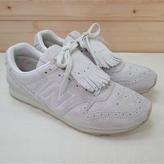 キュウキュウロク(996（New Balance）)のニューバランス WL996PRA タッセル スエード オフホワイト 25㎝(スニーカー)