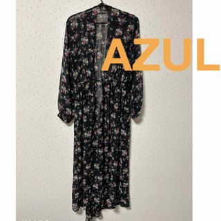 アズールバイマウジー(AZUL by moussy)のアズールバイマウジー　花柄カーディガン　花柄ワンピース(カーディガン)