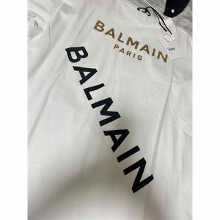 バルマン(BALMAIN)のBALMAIN ロゴTシャツ 正規品 新品未使用タグ付き レディース(Tシャツ(半袖/袖なし))